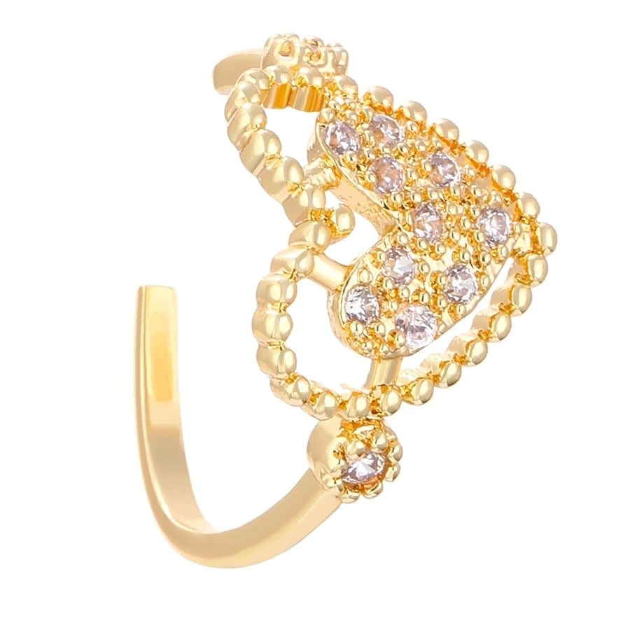 1 Piece IG Style Simple Style Geometric Plating Copper Ear Cuffs