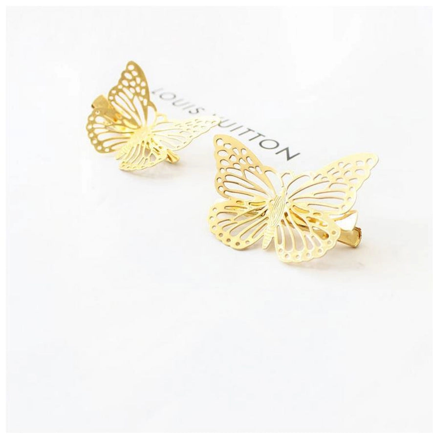 Women's Casual Simple Style Streetwear Butterfly Alloy Plating Hair Clip