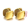 1 Pair Simple Style Classic Style Star Solid Color Plating 304 Stainless Steel Earrings