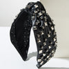 Women's Hip-Hop Punk Solid Color Pu Leather Alloy  Hair Band