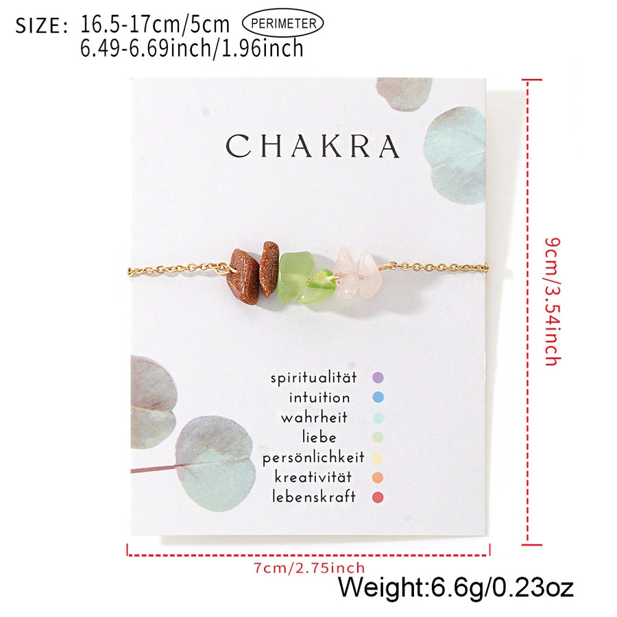 Semi-precious stone Copper Handmade Geometric Bracelets