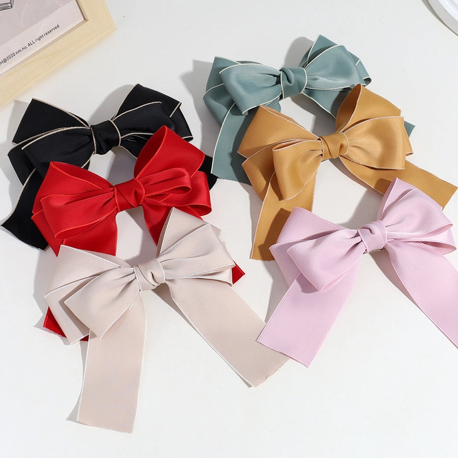 sweet bow knot polyester hair clip