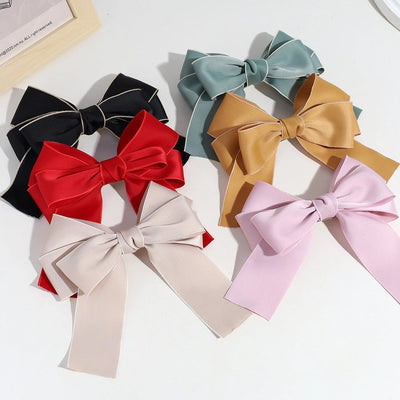 sweet bow knot polyester hair clip