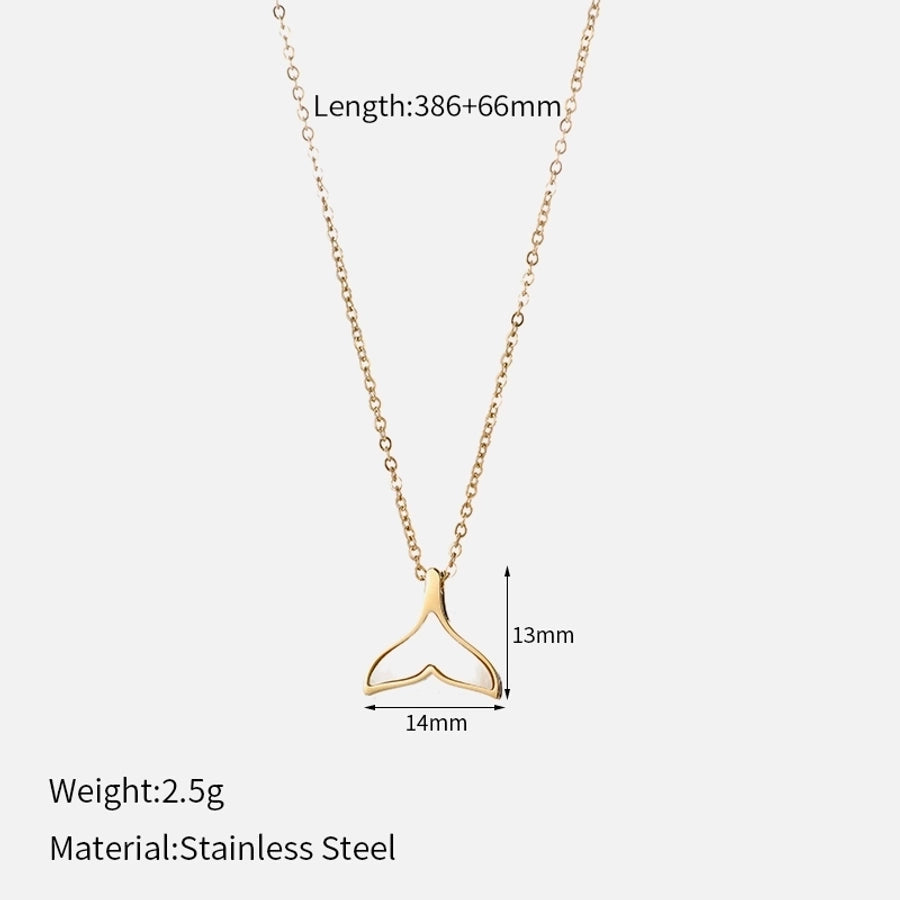 Jewelry Glam Simple Style Classic Style Geometric 304 Stainless Steel Pendant Necklace