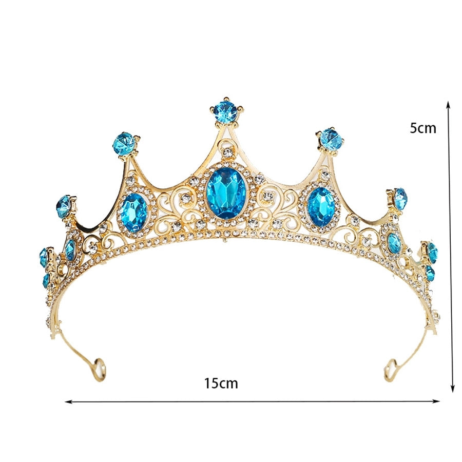 Bride Jewelry Alloy Headwear Girls' Birthday Gift Hair Accessories Girls' Crown Fashion Headband Princess Crown