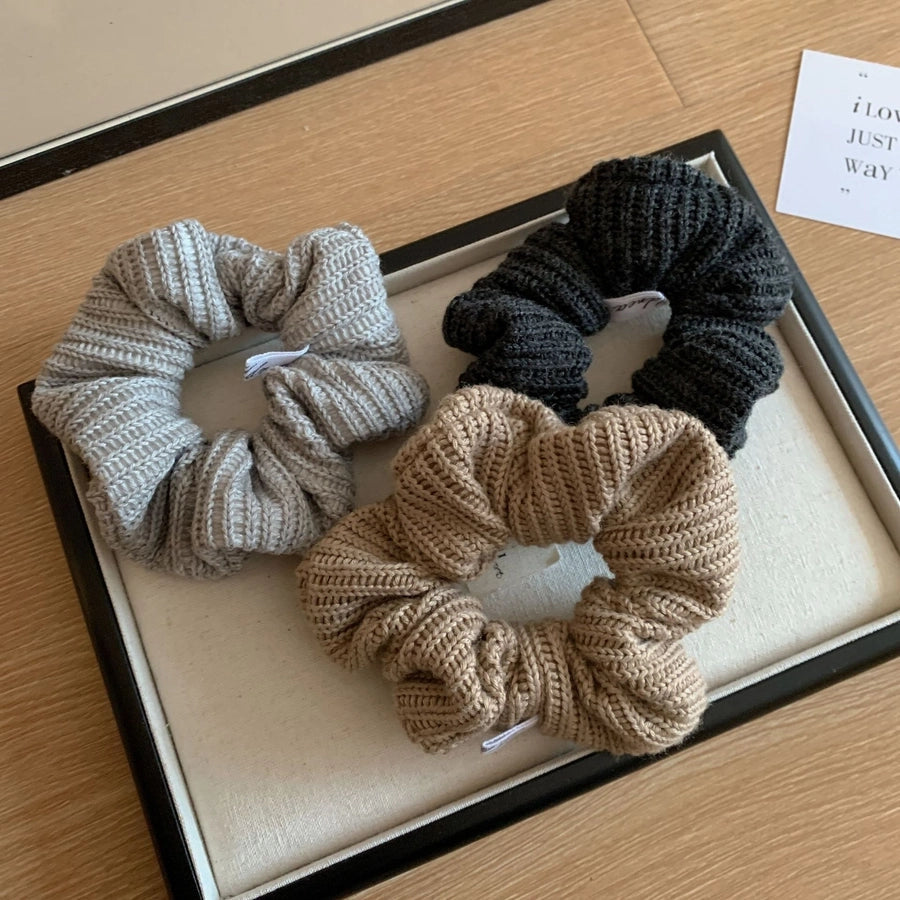 New High-Grade Retro Hand-Woven Wool Headband Hair Band College Style Girl Wide Version Headband Hair Accessories Headband