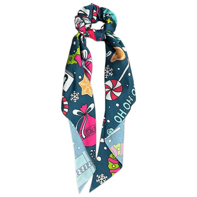 vacation polka dots solid color flower cloth floral hair tie