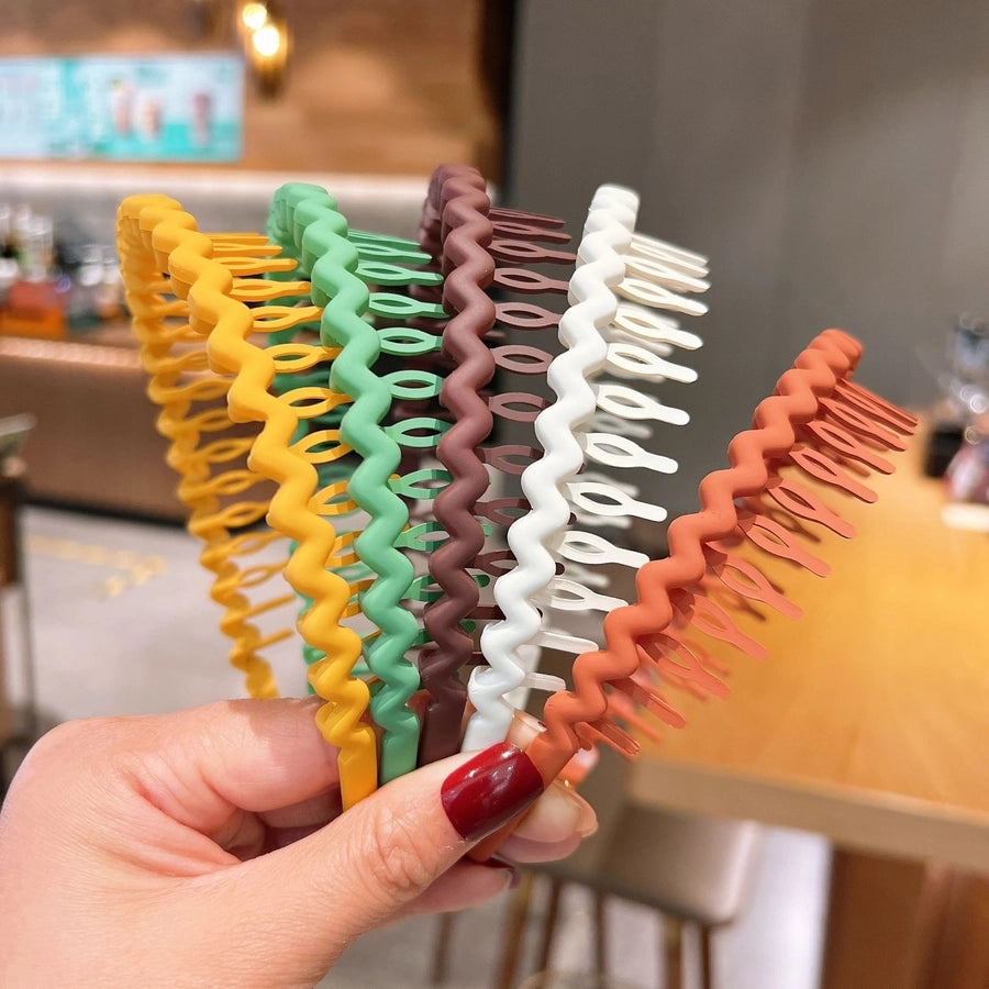 women's simple style waves plastic hair band