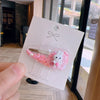 kid's cute cartoon fruit alloy rubber sequins hair clip