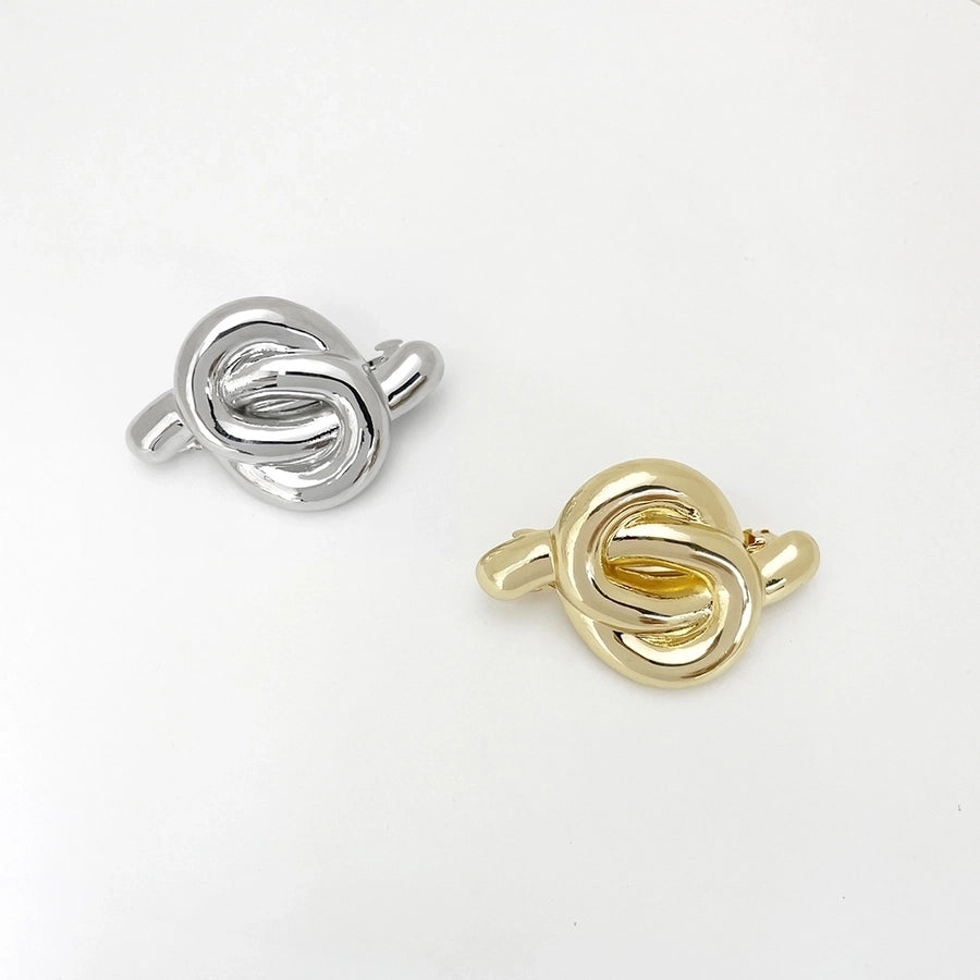 Women's Simple Style Classic Style Solid Color Alloy Criss Cross Tassel Plating Hair Clip