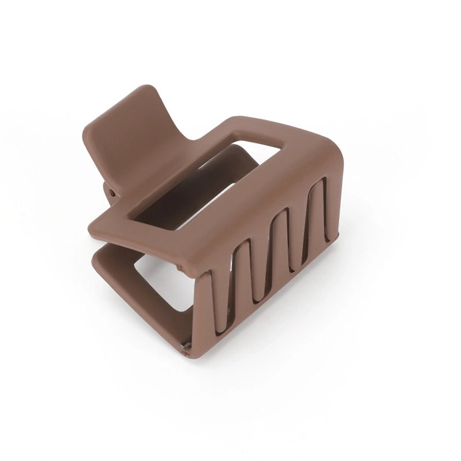 women's simple style square plastic hair claws