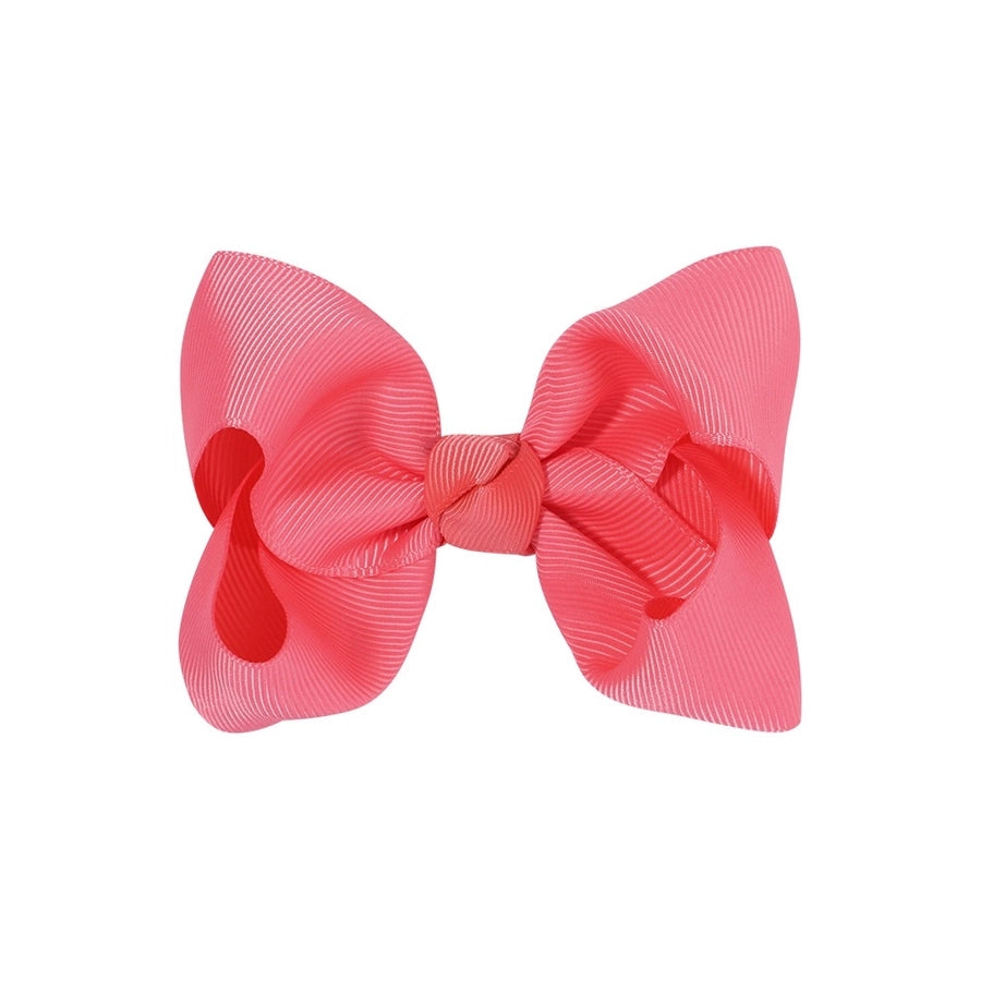fashion bow knot polyester rib hair clip