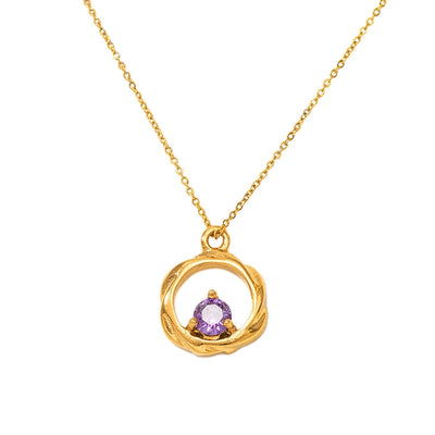 Jewelry IG Style Vintage Style Geometric 304 Stainless Steel Pendant Necklace