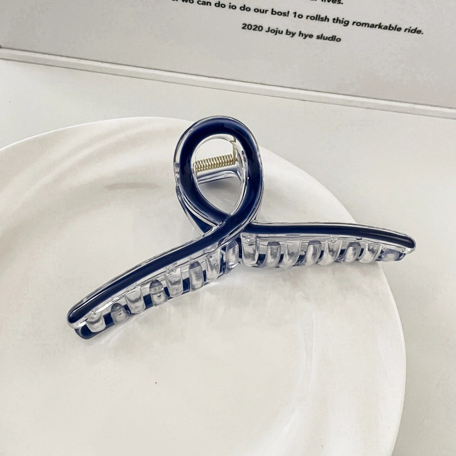 Casual Simple Style Heart Shape Bow Knot Arylic Alloy Hair Claws 1 Piece