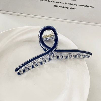 Casual Simple Style Heart Shape Bow Knot Arylic Alloy Hair Claws 1 Piece