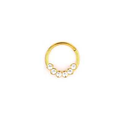 1 Piece Nose Rings & Studs Simple Style Round 304 Stainless Steel Nose Rings & Studs