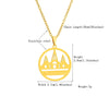 Jewelry Ethnic Style Geometric Peacock 201 Stainless Steel 304 Stainless Steel 18K Gold Plated Stainless Steel Necklaces