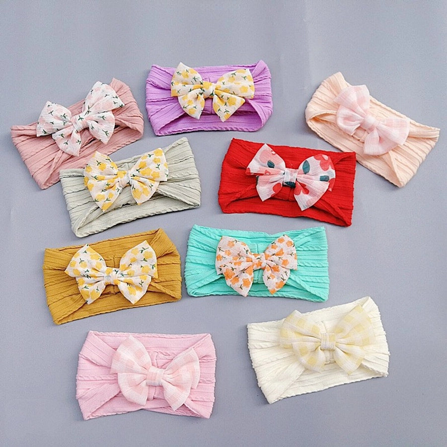 Kid'S Japanese Style Bow Knot Nylon Cloth Hair Band