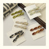 women's simple style twist acetic acid sheets hair clip