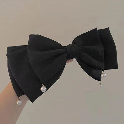 princess bow knot cloth patchwork hair clip