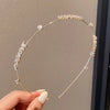 women's luxurious simple style star alloy plating inlay artificial rhinestones hair band