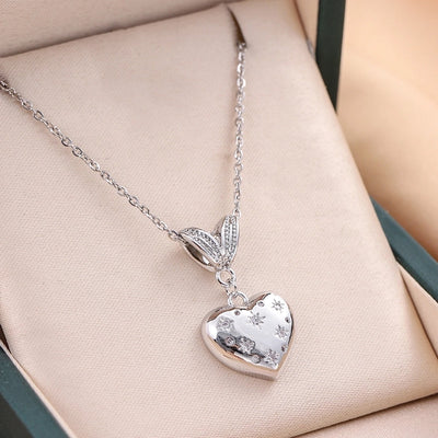 Jewelry Cute Heart Shape 316L Stainless Steel  Copper 18K Gold 18K Gold Plated Pendant Necklace