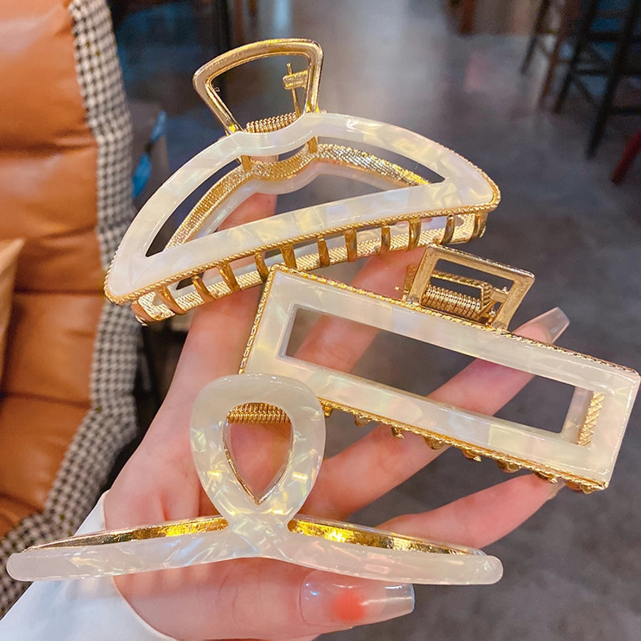 fashion gradient color arylic copper plating hair claws 1 piece