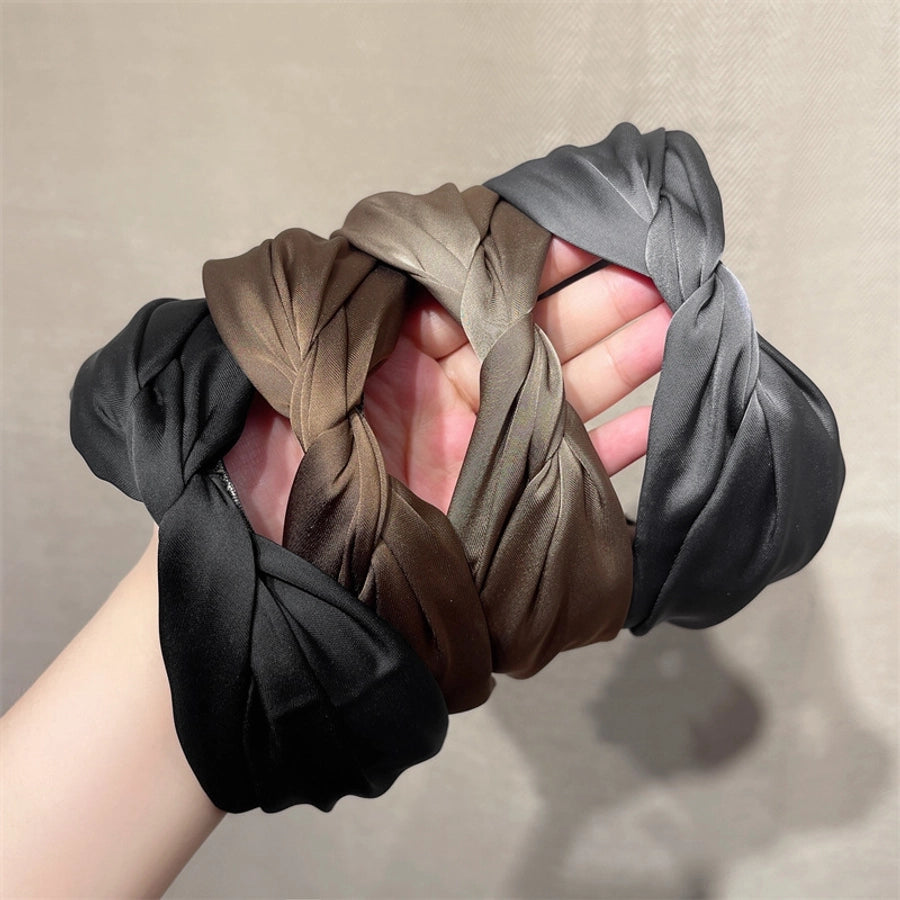 women's simple style geometric satin hair band