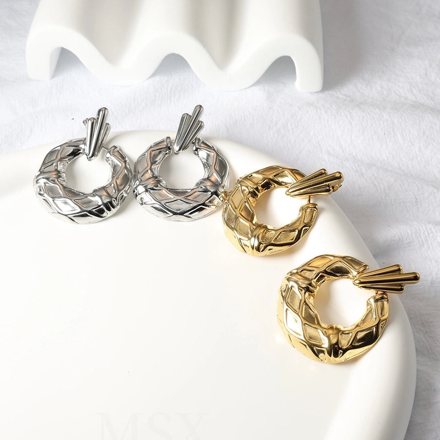 Jewelry Streetwear Geometric 304 Stainless Steel Plating Earrings Necklace