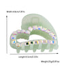 Women's Simple Style Classic Style Heart Shape Rhinestone Acetic acid sheets Hollow Out Inlay Rhinestones Hair Claws