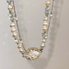 Simple Style Classic Style Round Artificial Crystal Imitation Pearl  Layered Necklaces
