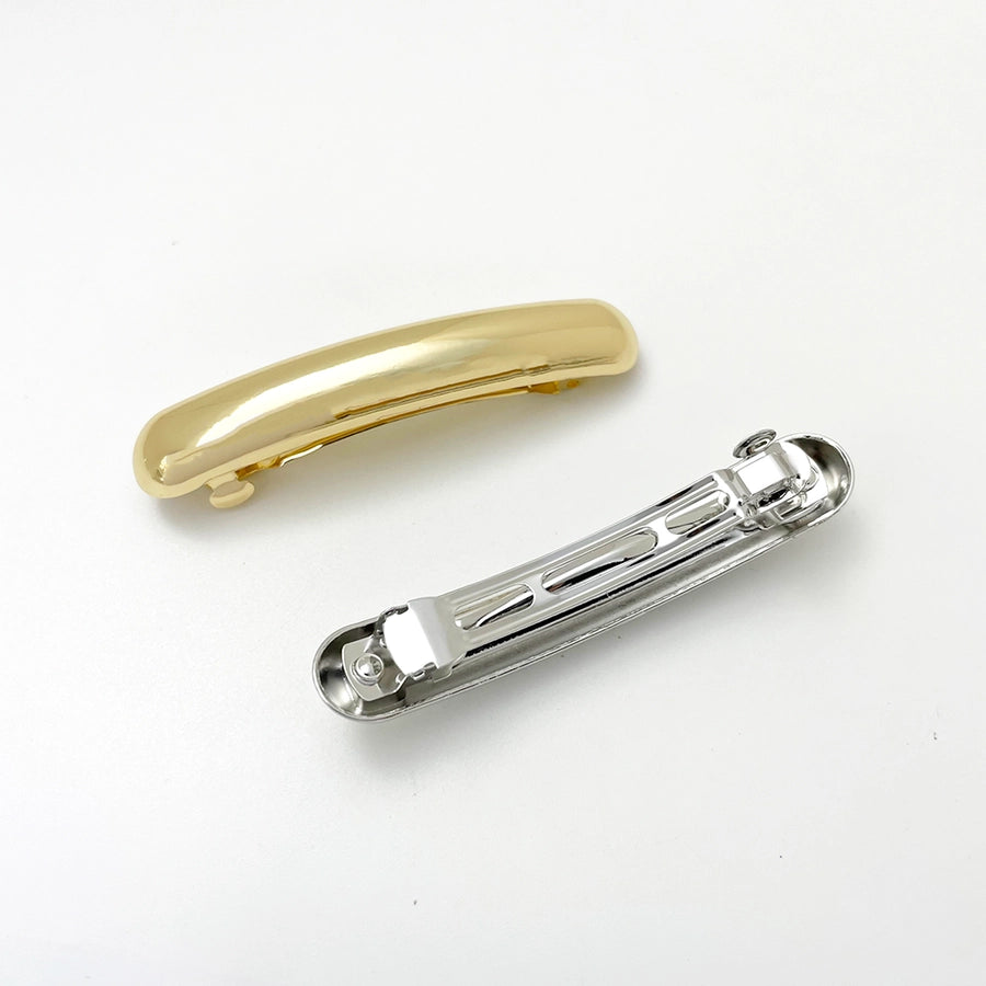 Women's Casual Solid Color Rectangle Alloy Hair Clip