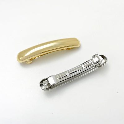 Women's Casual Solid Color Rectangle Alloy Hair Clip