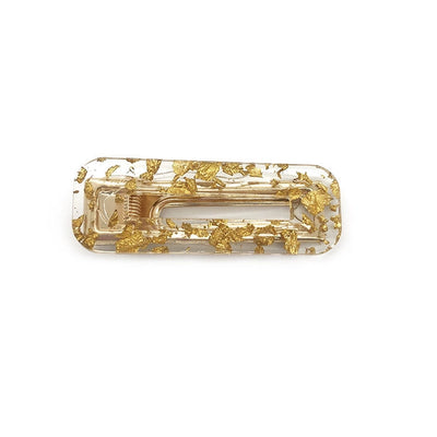 simple style leopard arylic hair clip