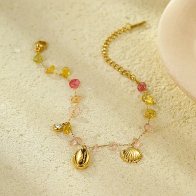 Jewelry Lady Starfish Shell 304 Stainless Steel Plating Jewelry Set