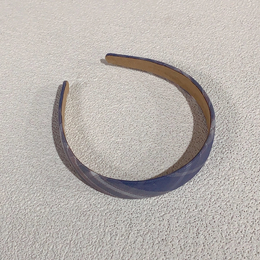 simple style plaid cloth hair band 1 piece