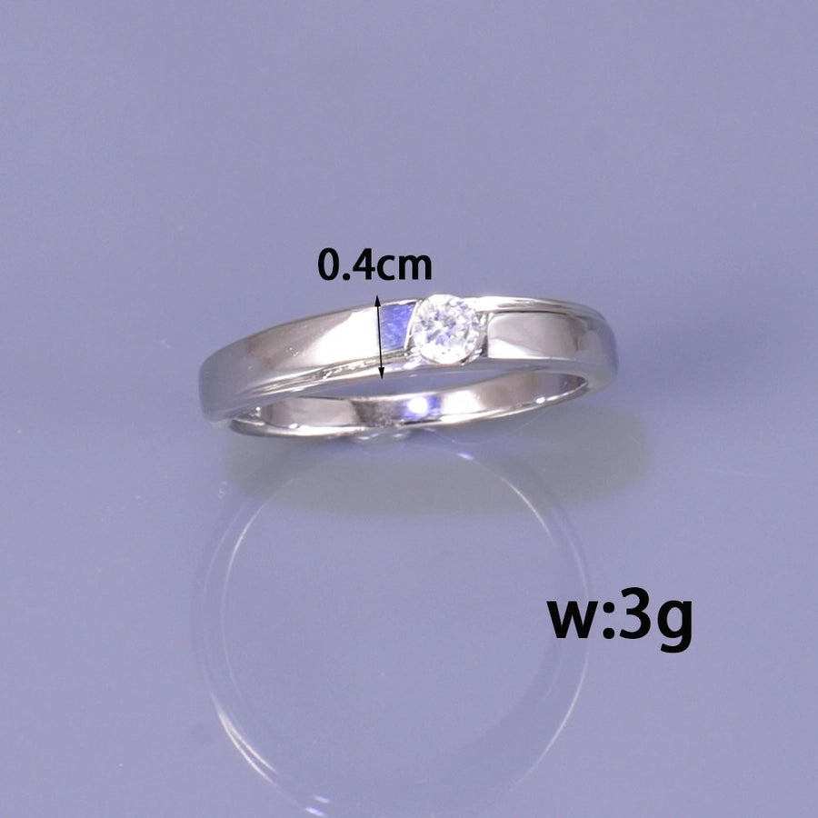 Jewelry Simple Style Classic Style Streetwear Solid Color 304 Stainless Steel Plating Stainless Steel Rings