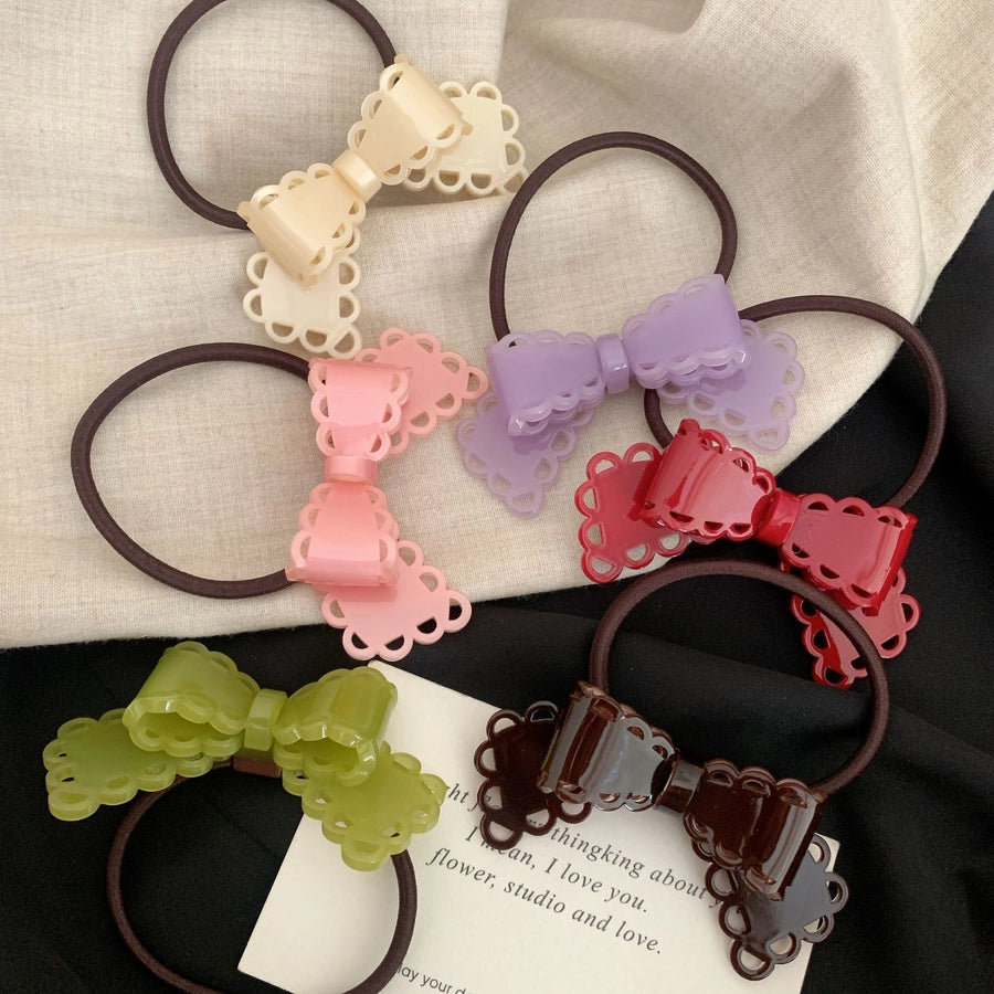 Women's Classic Style Korean Style IG Style Bow Knot Acetic acid sheets Hair Tie
