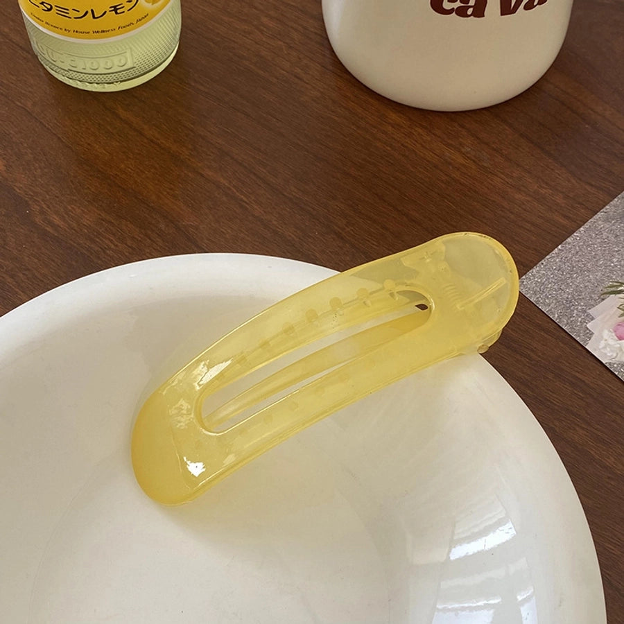 fashion solid color green new hairpin cosmetic clip hair ornaments