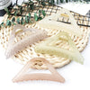 simple style triangle arylic stoving varnish hair claws 1 piece