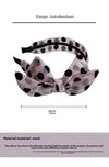 Elegant niche polka dot bow headband female versatile internet celebrity  outing hair band Sweet wide-brimmed simple headband