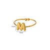 Jewelry Casual Simple Style Streetwear Letter 304 Stainless Steel 18K Gold Plated Open Rings