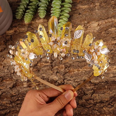 Women's Simple Style Classic Style Color Block Alloy Inlay Crystal Rhinestones Hair Band