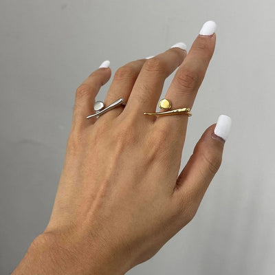 Jewelry Simple Style Classic Style Geometric 304 Stainless Steel Open Rings