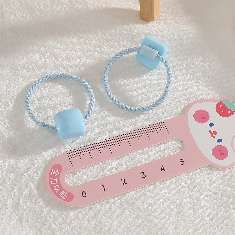 Kid'S Simple Style Classic Style Solid Color Resin Hair Tie