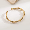 Vintage Style Simple Style Solid Color 304 Stainless Steel 18K Gold Plated Stainless Steel Bracelets In Bulk