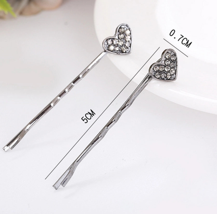 Women's Cute Basic Classic Style Heart Shape Fish Alloy Hair Clip