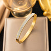 Sweet Solid Color Titanium Steel Stainless Steel Bracelets In Bulk