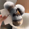 cute solid color rex rabbit fur hair claws