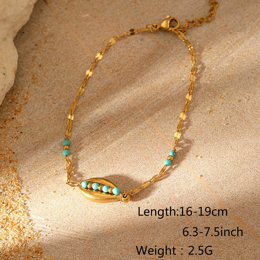 Elegant Simple Style Dolphin Shell 304 Stainless Steel Bracelets In Bulk